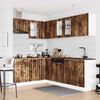 vidaXL 11-tlg. K&uuml;chenschrank-Set Lucca R&auml;uchereiche Holzwerkstoff