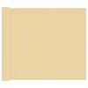 vidaXL Balkonsichtschutz 100 x 600 cm Oxford-Stoff Rechteckig Sand