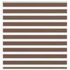 vidaXL Doppelrollo Braun 145x150 cm Stoffbreite 140,9 cm Polyester