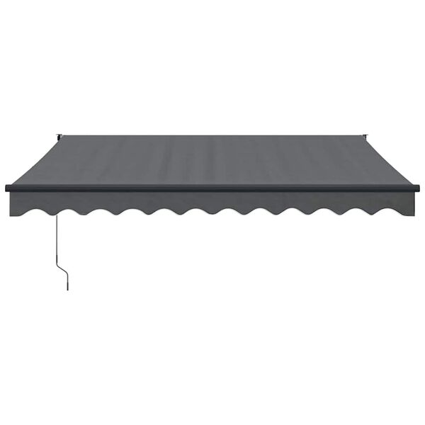 vidaXL Markise Einziehbar Anthrazit 3x2,5 m Stoff und Aluminium