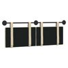 vidaXL H&auml;ngevorderseite Wandmontiert Uni Creme 130 x 55 x 5 cm Stoff