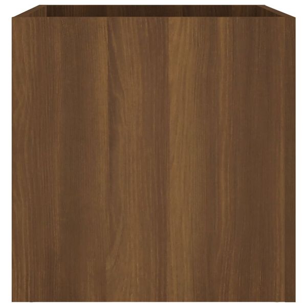 vidaXL Pflanzgef&auml;&szlig; Braun Eichen-Optik 40x40x40 cm Holzwerkstoff