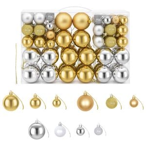 Weihnachtskugeln 100 Stk. Silbern/Golden
