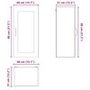 vidaXL K&uuml;chenschrank 2 pcs Artisan-Eiche 40 x 31 x 80 cm Holzwerkstoff