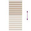 vidaXL Doppelrollo Sandbraun 95x230 cm Stoffbreite 90,9 cm Polyester