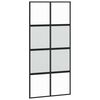 vidaXL Schiebet&uuml;r mit Beschlag 102,5x205 cm Hartglas und Aluminium