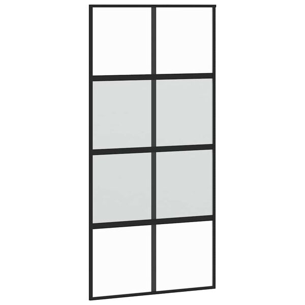 vidaXL Schiebet&uuml;r mit Beschlag 102,5x205 cm Hartglas und Aluminium