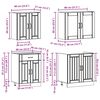 vidaXL 4-tlg. K&uuml;chenschrank-Set Lucca Sonoma-Eiche Holzwerkstoff