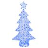 vidaXL Weihnachtsbaum mit 160 LEDs Blau 150 cm Acryl