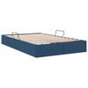 vidaXL Aufbewahrungsbett mit Kopfteil Blau 120 x 200 cm Stoff