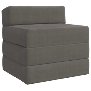 vidaXL Klappsofa Bett Hellgrau 200 x 70 x 15 cm Cordstoff