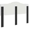 vidaXL Kopfteil mit Kopfteil Schwarz Eichen-Optik 150 cm Holzwerkstoff