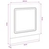 vidaXL K&uuml;chenschrank Kalmar Schwarz Eichen-Optik 60 x 1,5 x 67 cm