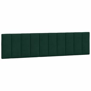 vidaXL Kopfteil-Kissen "Hanko" Dunkelgr&uuml;n 200 cm Samt