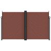 vidaXL Seitenmarkise Ausziehbar Braun 200x1200 cm