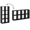 vidaXL B&uuml;cherregal Schwarz Eichen-Optik 69,5 x 29 x 137,5 cm