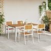 vidaXL Outdoortisch-Set 5 pcs Braun Massivholz Akazie