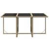 vidaXL 7-tlg. Garten-Essgruppe mit Kissen Poly Rattan Beige