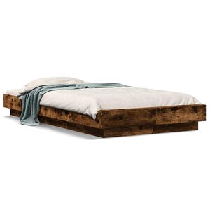 vidaXL Bettgestell R&auml;uchereiche 100x200 cm Holzwerkstoff