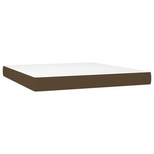 vidaXL Taschenfederkernmatratze Dunkelbraun 180x200x20 cm Stoff