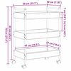 vidaXL K&uuml;chentrolley Altholz 50 x 30 x 70 cm Holzwerkstoff
