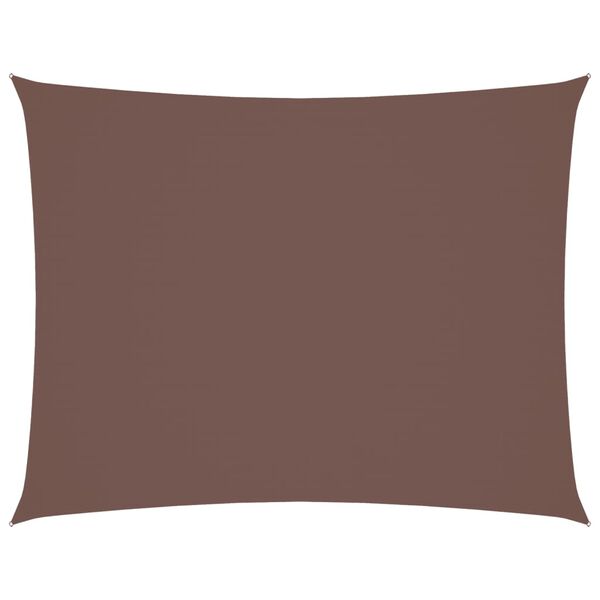 vidaXL Sonnensegel Oxford-Gewebe Rechteckig 3x4 m Braun