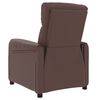 vidaXL Massagesessel mit Aufstehhilfe Braun Kunstleder