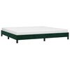 vidaXL Bettgestell ohne Matratze Dunkelgr&uuml;n 200x200 cm Samt