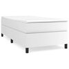 vidaXL Boxspringbettgestell Wei&szlig; 90x200 cm Kunstleder