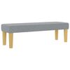vidaXL Boxspringbett mit Matratze Hellgrau 160 x 200 cm Stoff