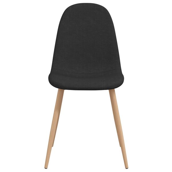 vidaXL Esszimmerst&uuml;hle 4 Stk. Schwarz Stoff