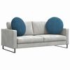 vidaXL Sitzkissen 2 St&uuml;ck Blau &Oslash; 60 x 21 cm Samt