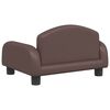 vidaXL Kindersofa Braun 50x40x30 cm Kunstleder