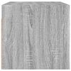 vidaXL Wandschr&auml;nke mit Glast&uuml;ren 2 Stk. Grau Sonoma 68,5x37x35 cm
