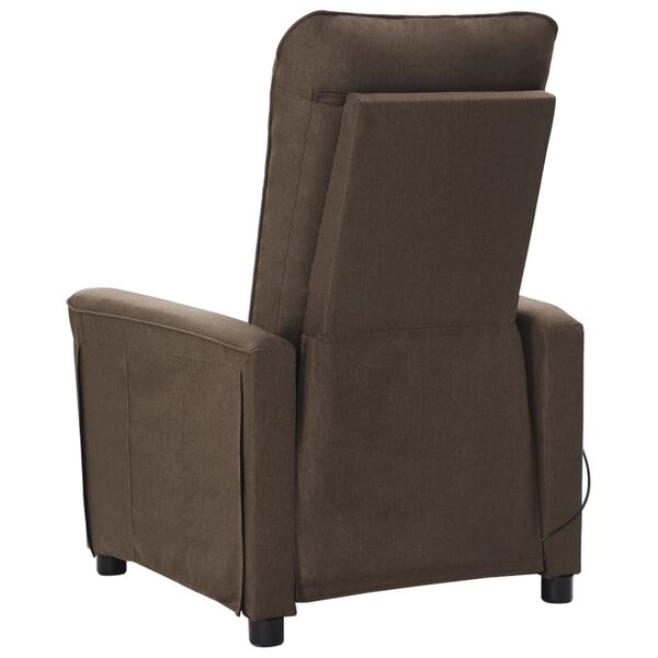 vidaXL Massagesessel Braun Stoff