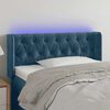 vidaXL LED Kopfteil Dunkelblau 93x16x78/88 cm Samt