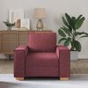 vidaXL Sofa Stuhl Weinrot 60 cm Stoff
