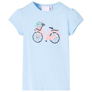 vidaXL Kinder-T-Shirt Hellblau 116