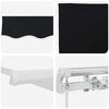 vidaXL Einziehbare Markise Schwarz 450 x 300 cm