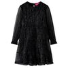 Kinderkleid mit Langen &Auml;rmeln Schwarz 92