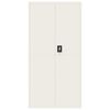 vidaXL Aktenschrank Wei&szlig; 90x40x220 cm Stahl