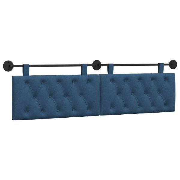 vidaXL H&auml;ngevorderseite Wandmontiert Blau 190 x 55 x 7 cm Stoff
