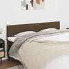 vidaXL Kopfteile 2 Stk. Dunkelbraun 90x5x78/88 cm Stoff