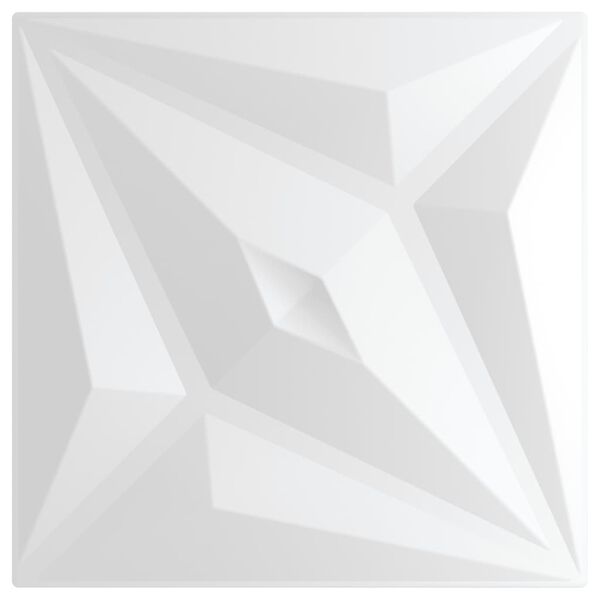 vidaXL Wandpaneele 12 Stk. Weiß 50x50 cm XPS 3 m² Stern