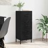 vidaXL Sideboard Schwarz Eichen-Optik 34 x 34,5 x 90 cm Holzwerkstoff