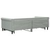 vidaXL Tagesbett Ausziehbar mit Schubladen Hellgrau 100x200 cm Samt