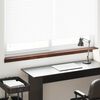vidaXL Fensterbank Braunes Holz 140 x 15 x 4,5 cm PVC