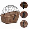 vidaXL Fahrrad-Gep&auml;cktr&auml;gerkorb mit Deckel 55&times;31&times;36 cm Natur Weide