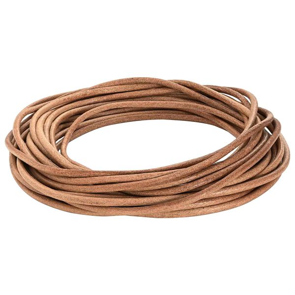 vidaXL Leder Schnur Braun &Oslash;5 mm x 50 m Leder