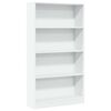 vidaXL B&uuml;cherregal Wei&szlig; 80x24x143 cm Holzwerkstoff